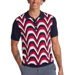 Paisley & Gray Men's Eagle Wave Polo Shirt knit viscose jersey slim fit pullover